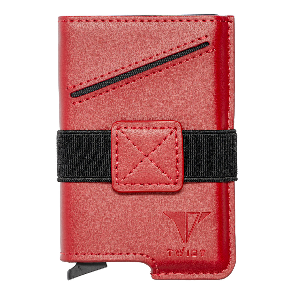 TWIST Compact Leather Wallet – Bank Card-Sized RFID Holder