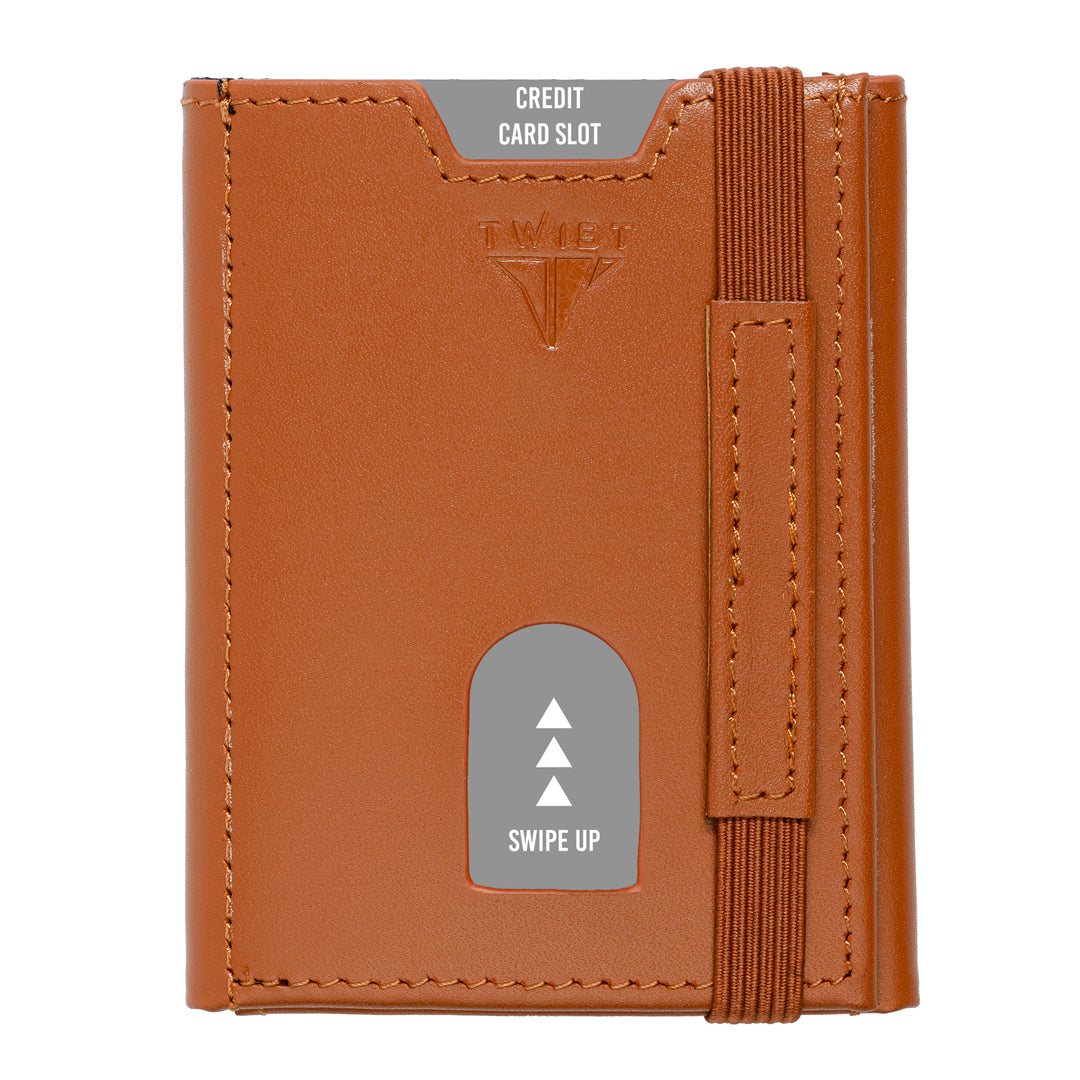 TWIST Micro Wallet – Slim Genuine Leather Card Holder