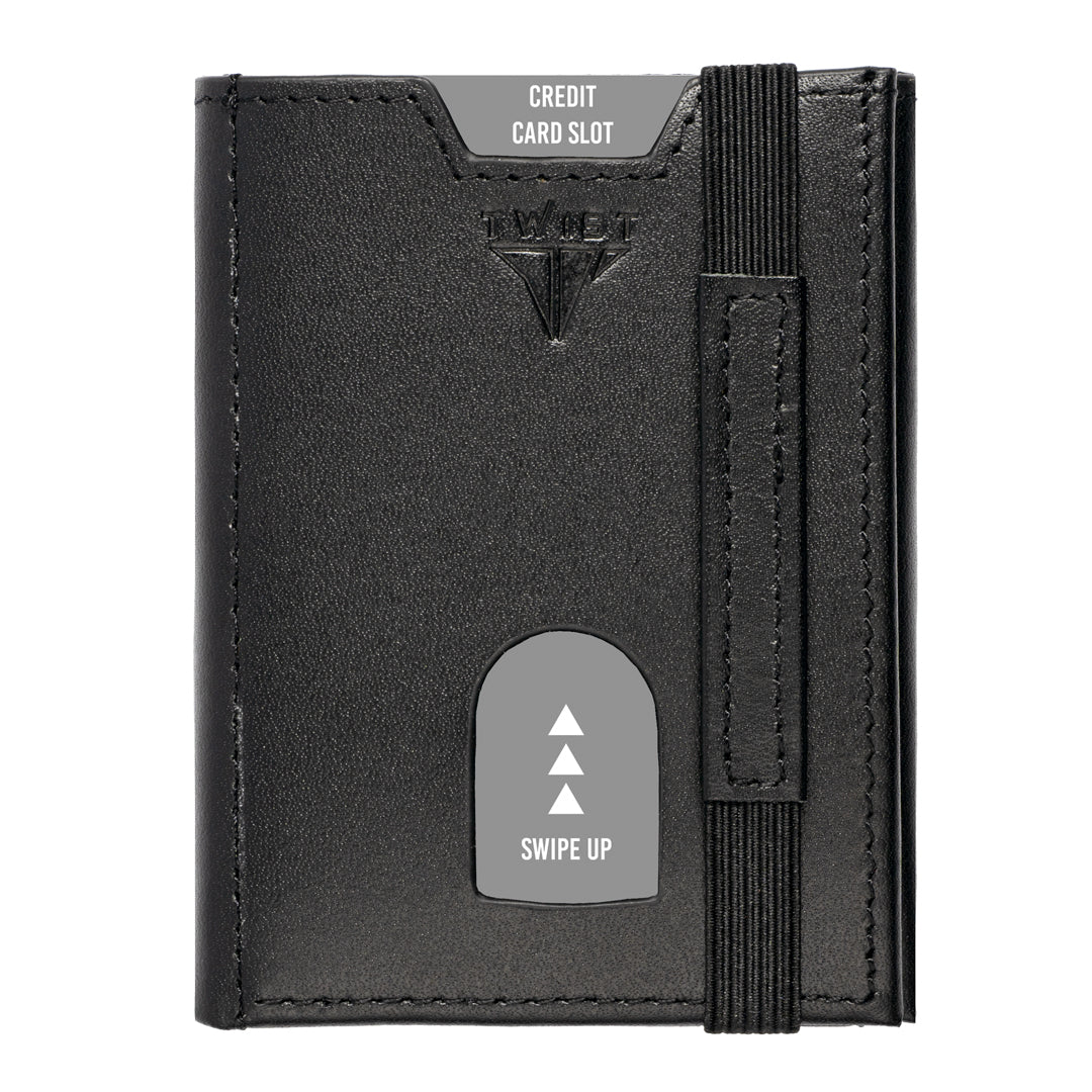TWIST Micro Wallet – Slim Genuine Leather Card Holder