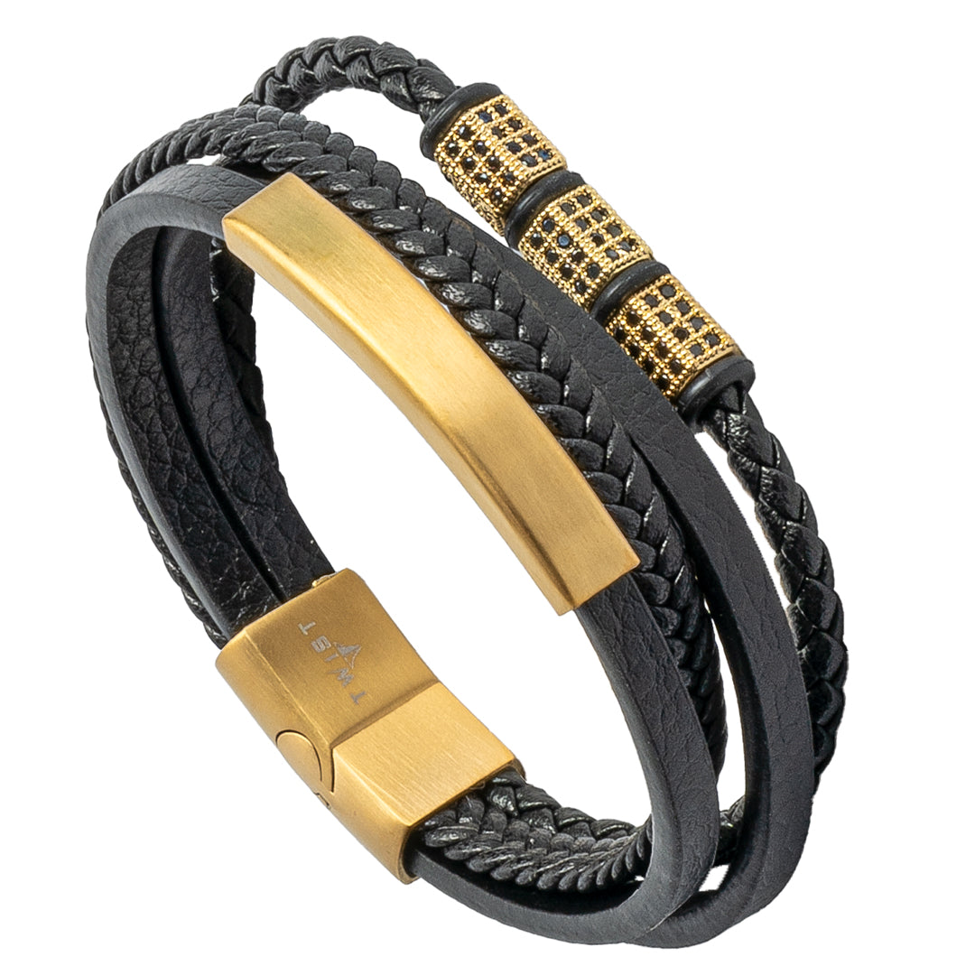 Twist Urban Voyager Leather Bracelet