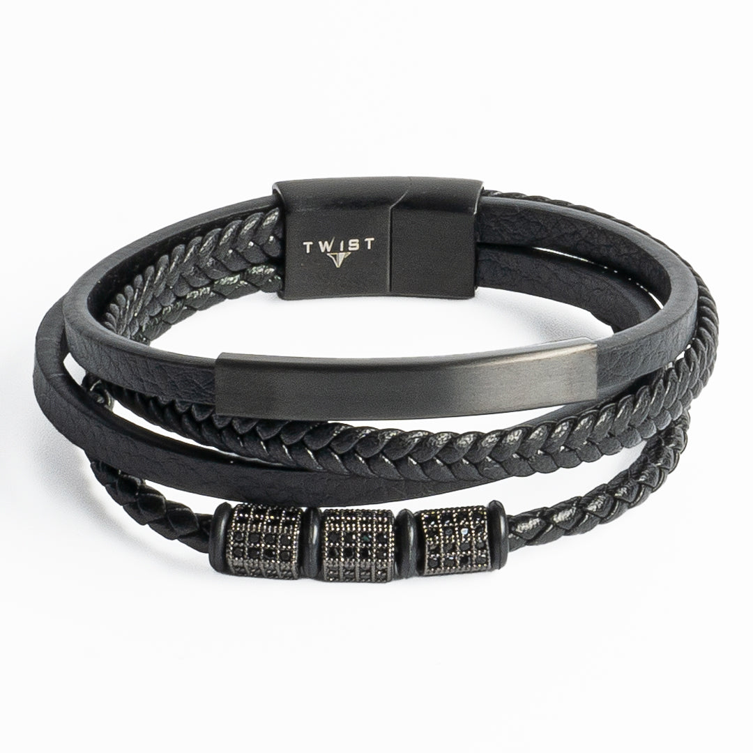 Twist Urban Voyager Leather Bracelet