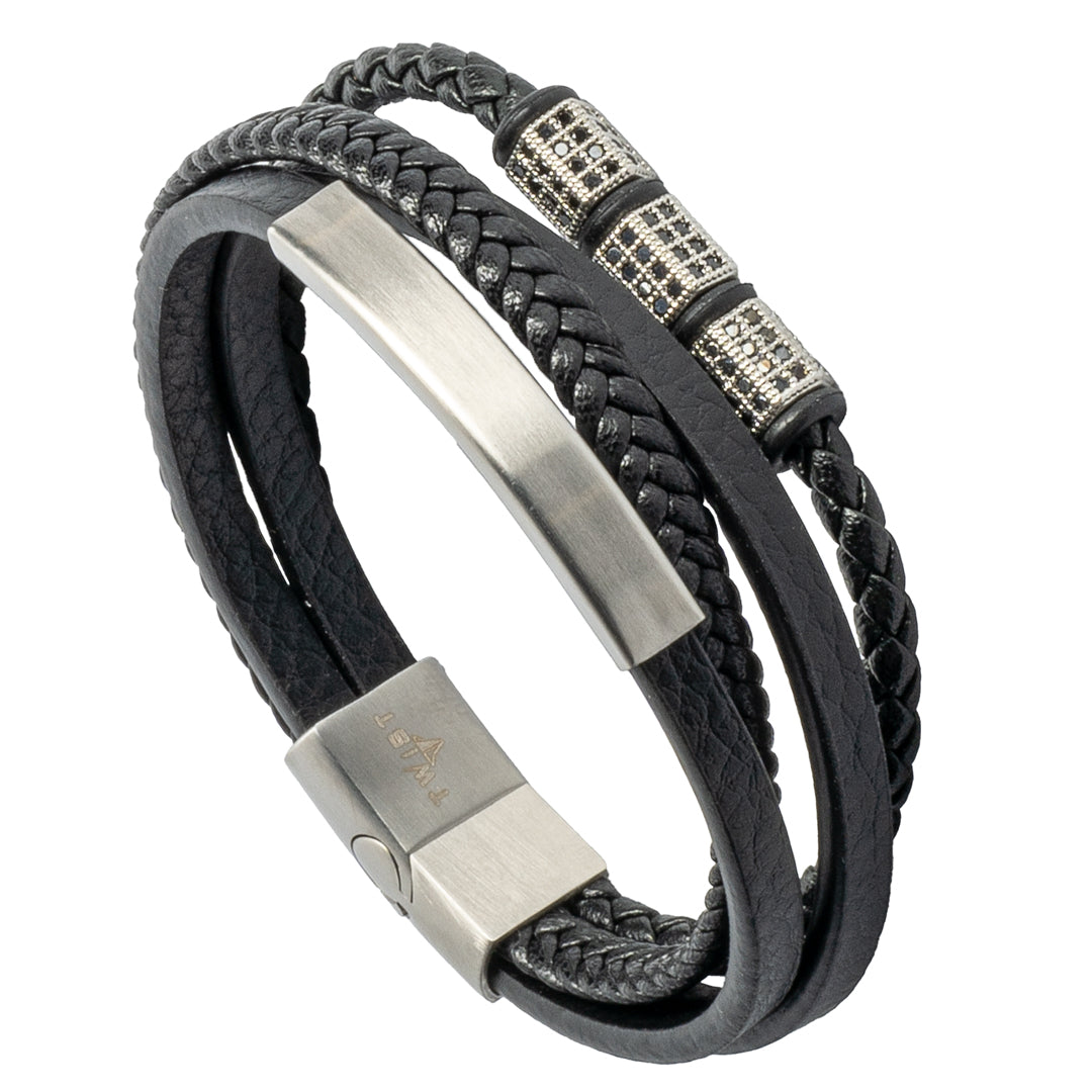 Twist Urban Voyager Leather Bracelet