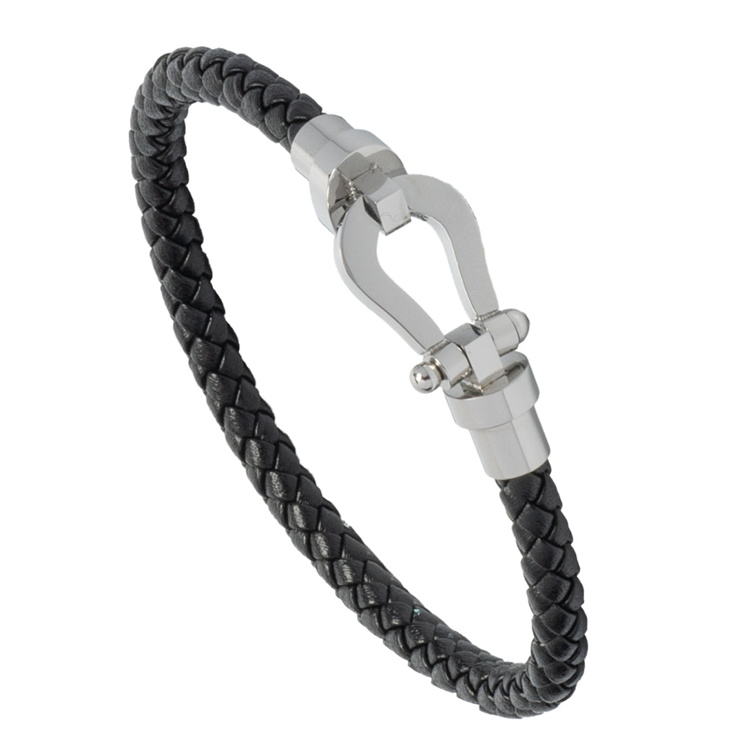 Twist Anchor Leather Bracelet