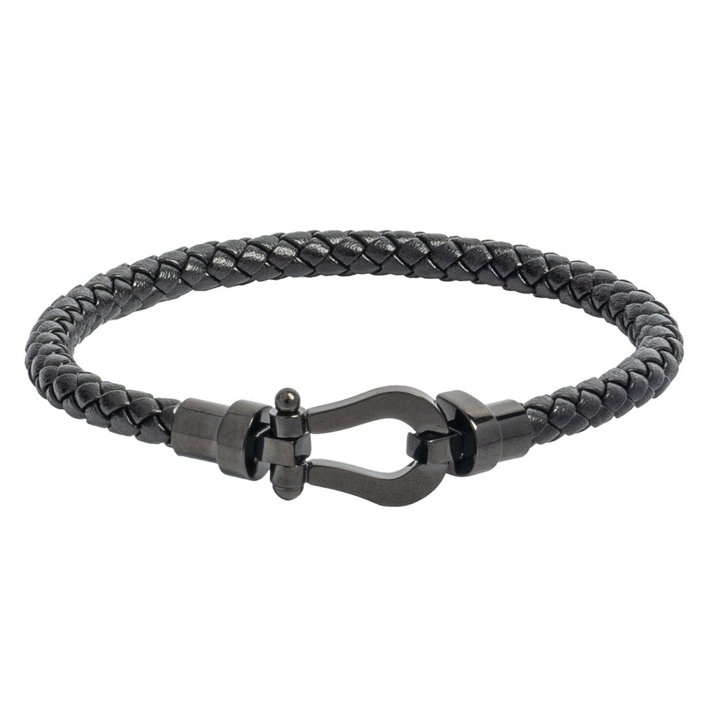 Twist Anchor Leather Bracelet
