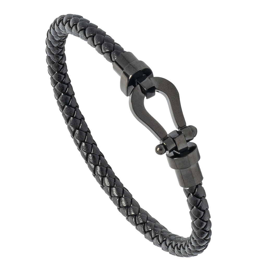 Twist Anchor Leather Bracelet