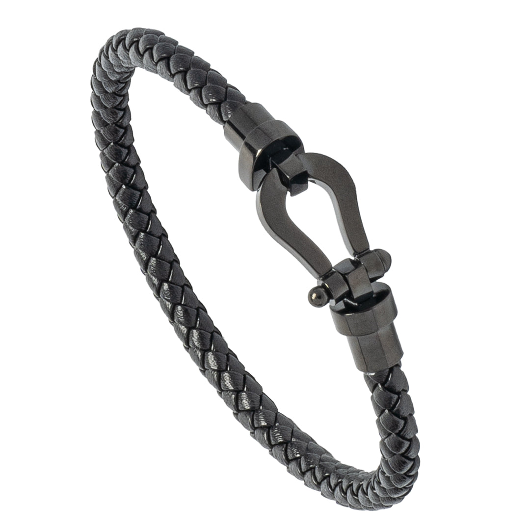 Twist Anchor Leather Bracelet