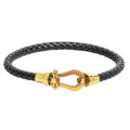 Twist Anchor Leather Bracelet