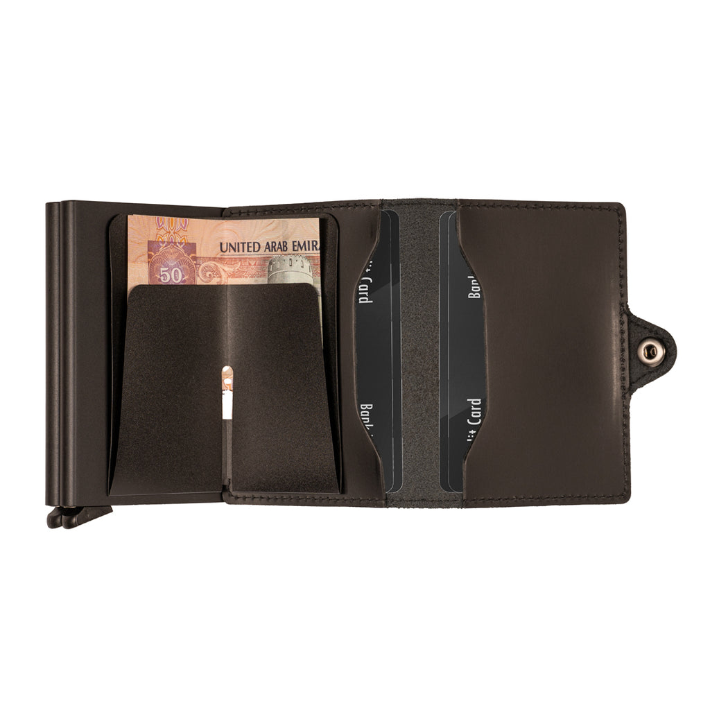 TWIST Classic Dos RFID Wallet – Premium Leather Card Holder (12-Capacity)