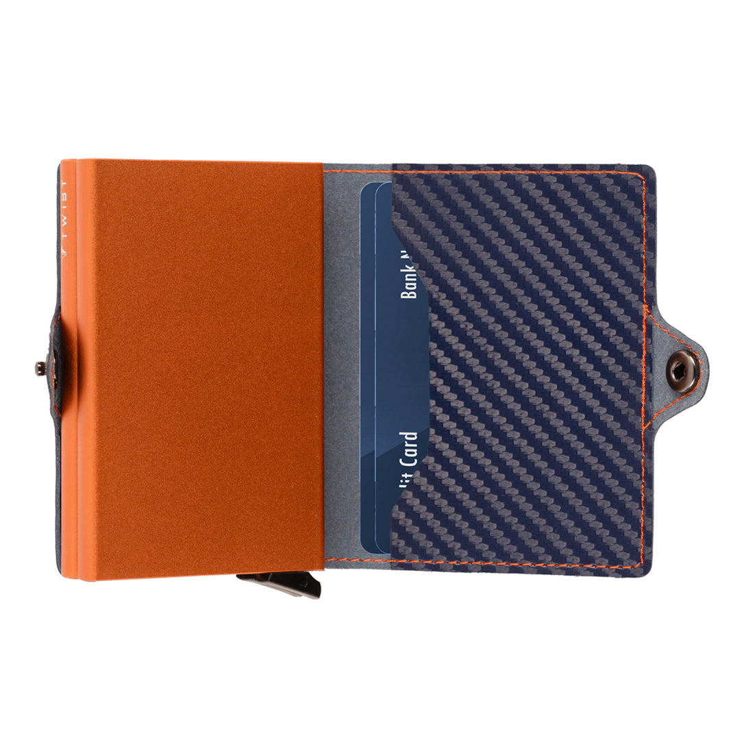 TWIST Fiber Dos RFID Wallet – Luxury Carbon Fiber Card Holder