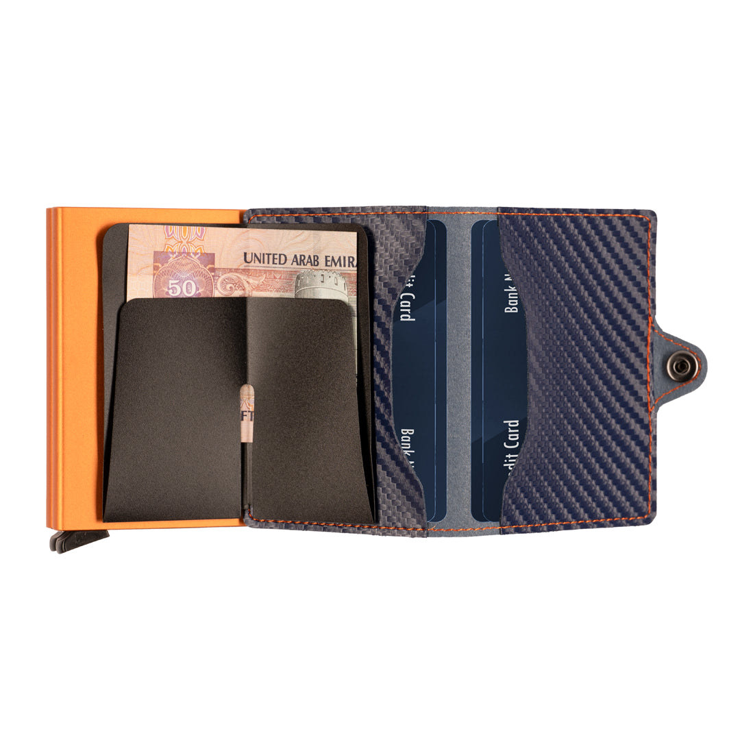 TWIST Fiber Dos RFID Wallet – Luxury Carbon Fiber Card Holder