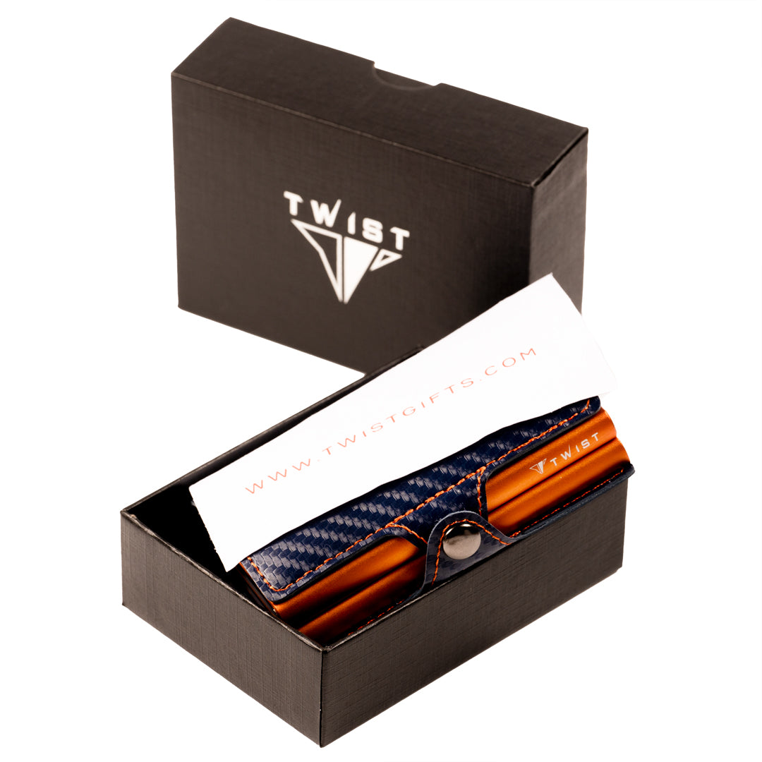TWIST Fiber Dos RFID Wallet – Luxury Carbon Fiber Card Holder