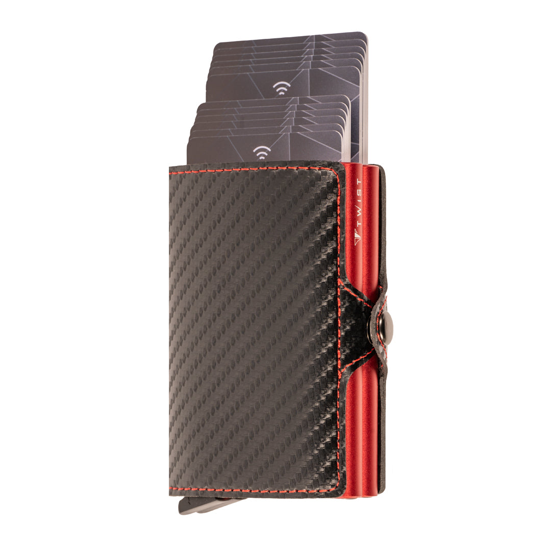 TWIST Fiber Dos RFID Wallet – Luxury Carbon Fiber Card Holder
