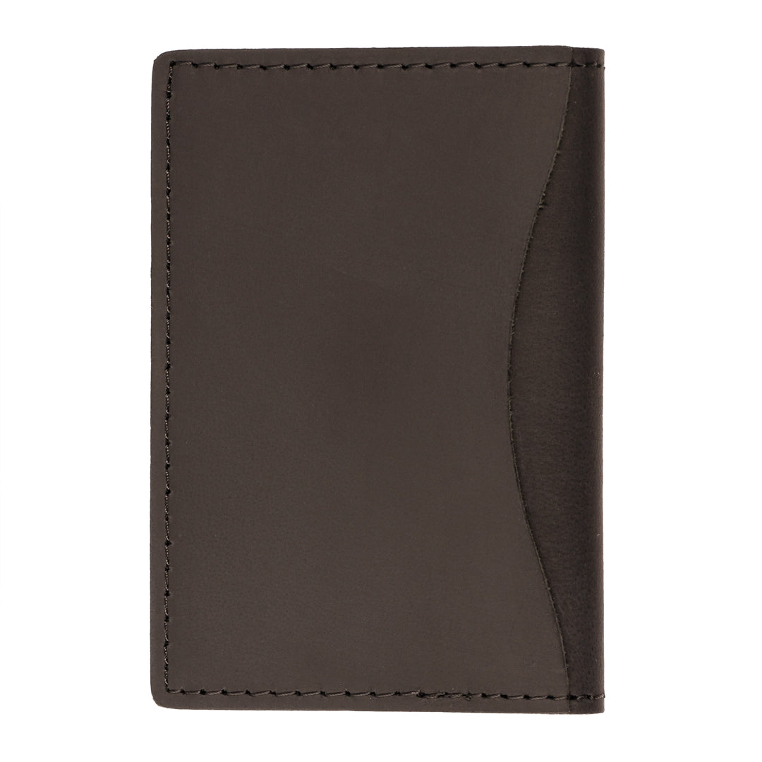 TWIST Practy Fold Wallet – Slim Brushed Leather Card Holder