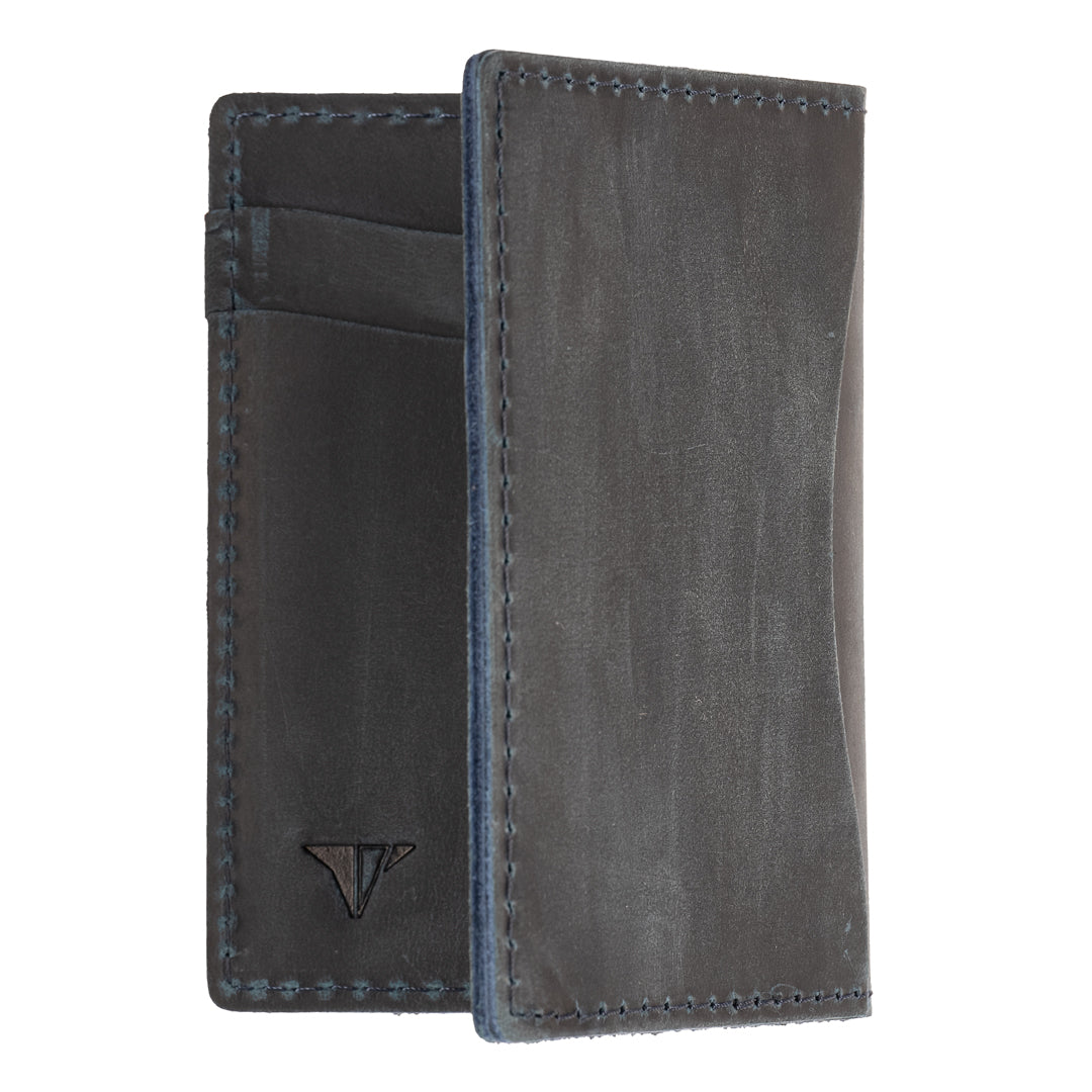 TWIST Practy Fold Wallet – Slim Brushed Leather Card Holder