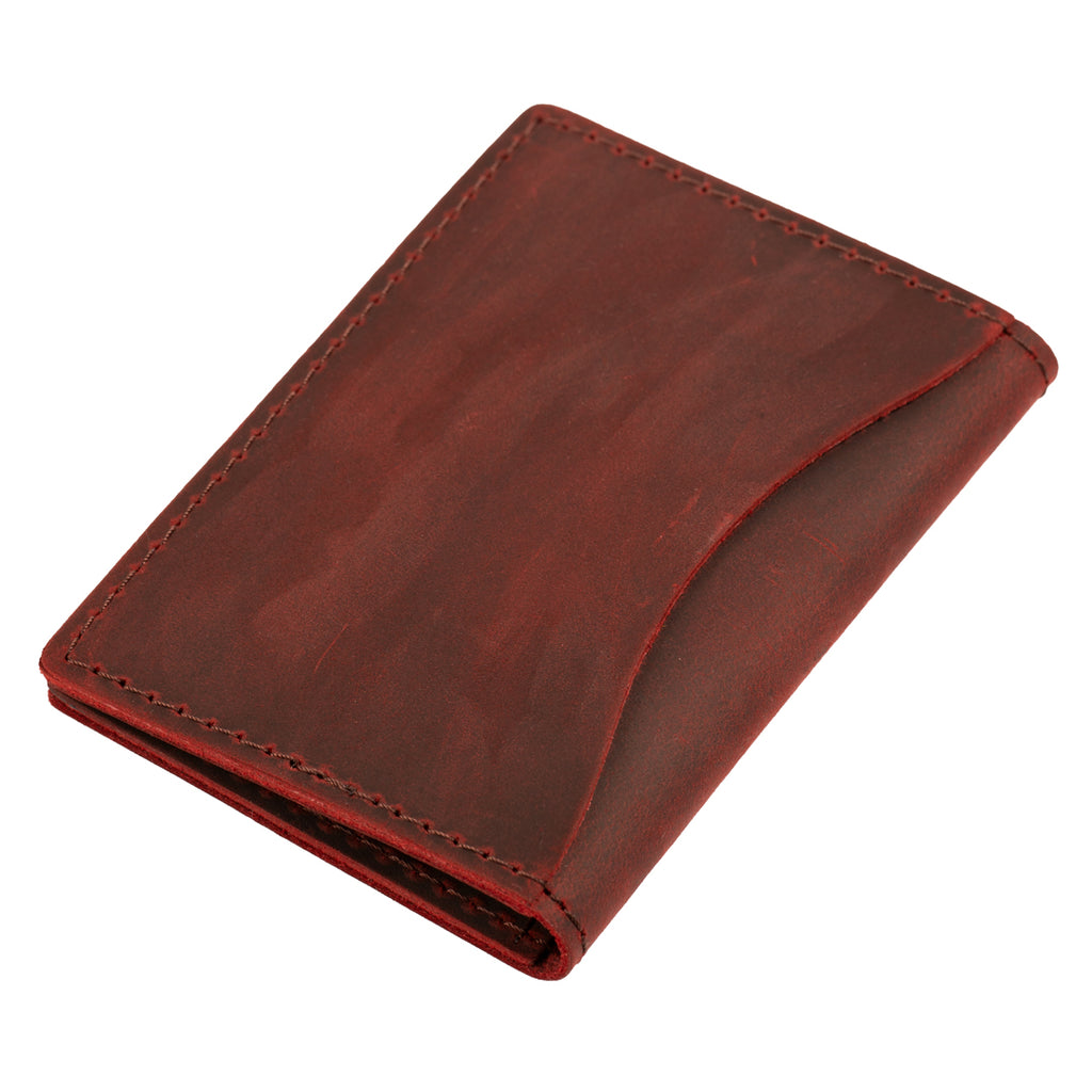 TWIST Practy Fold Wallet – Slim Brushed Leather Card Holder