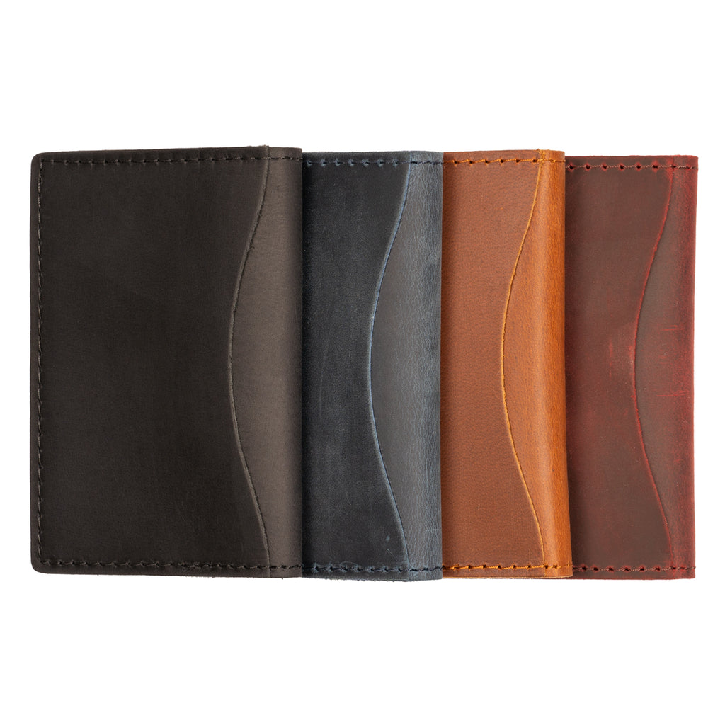 TWIST Practy Fold Wallet – Slim Brushed Leather Card Holder