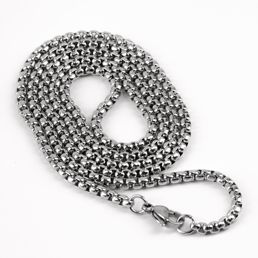 Twist Dog Tag Engravable Pendant Necklace