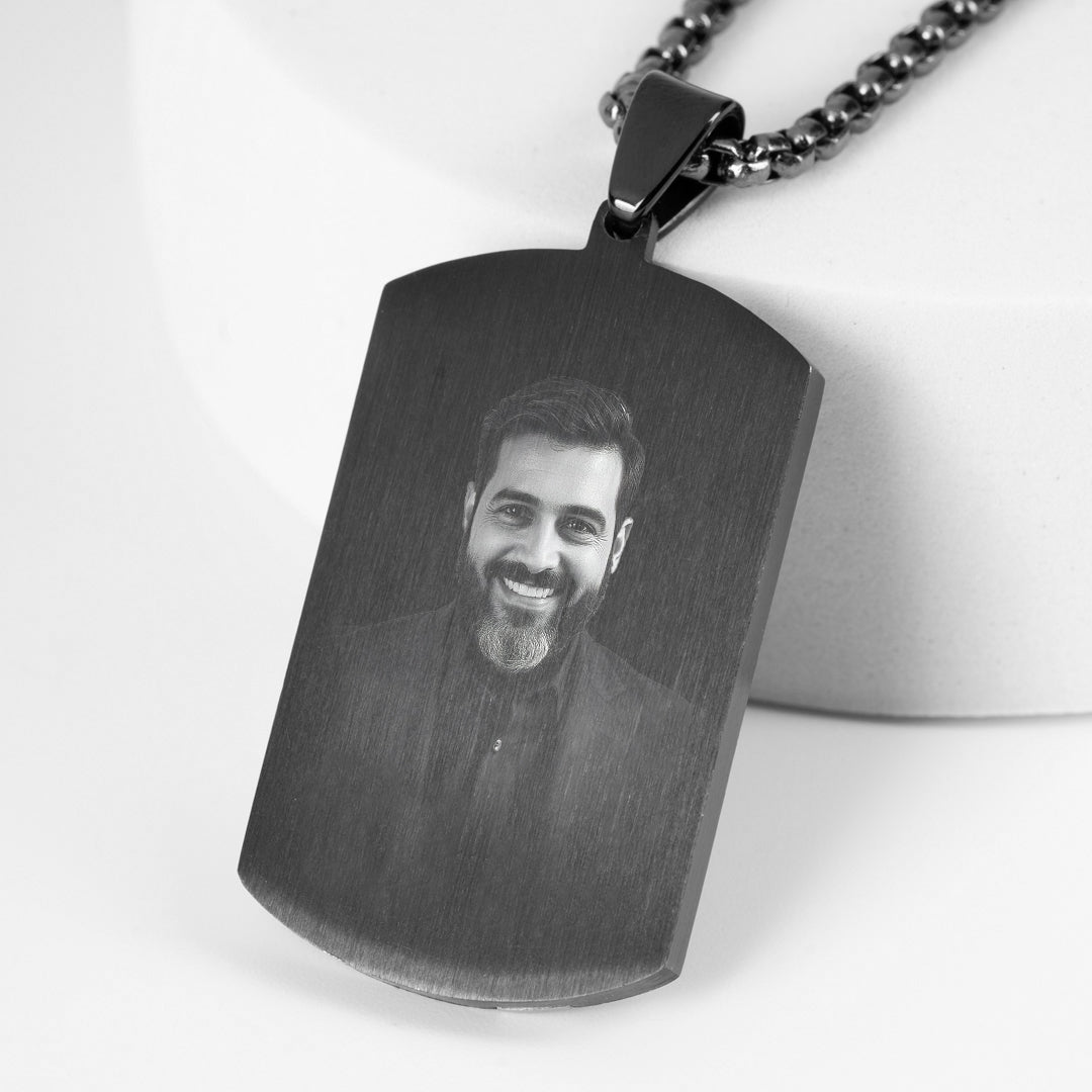 Twist Wave Pendant – Engravable Back