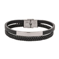 Twist Dual Band Leather Bracelet