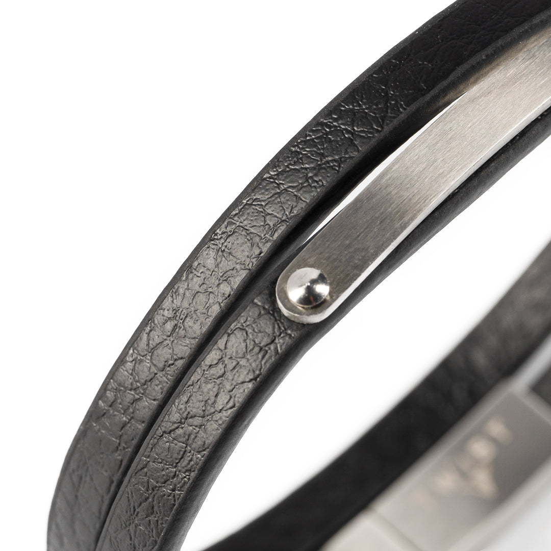 Twist Double Wrap Leather Bracelet