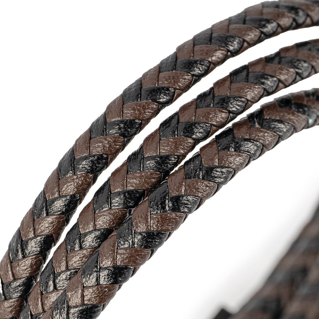 Twist Triple Wrap Leather Bracelet