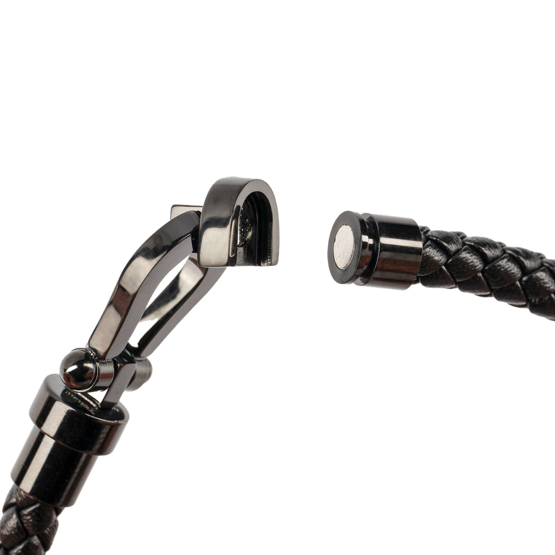 Twist Anchor Leather Bracelet