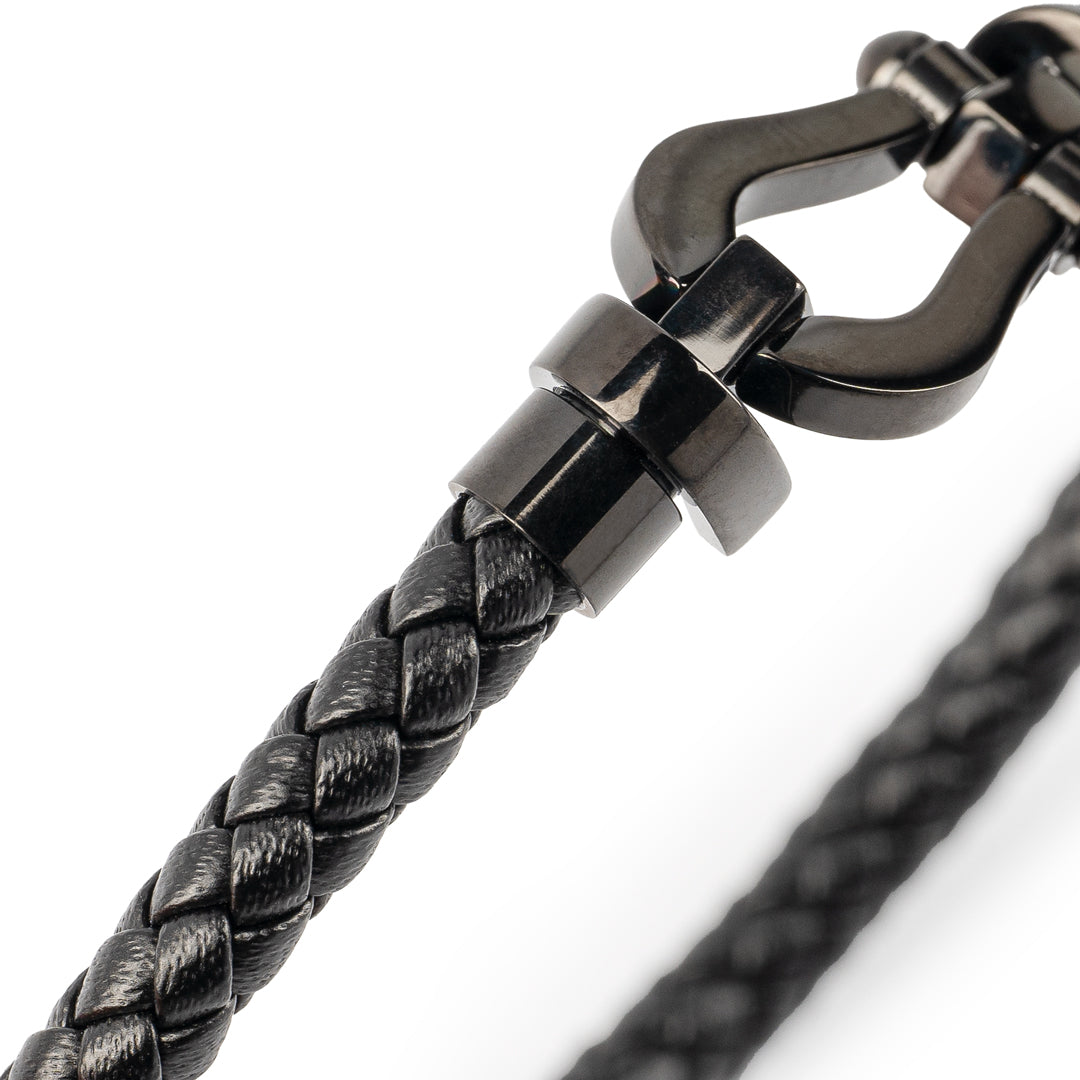 Twist Anchor Leather Bracelet