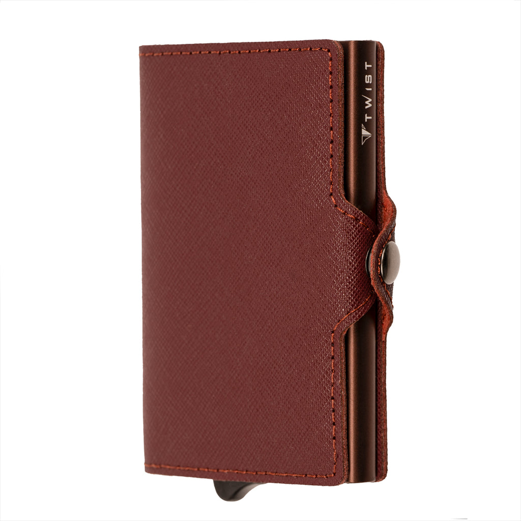 TWIST Terrano RFID Wallet – Premium Saffiano Leather Card Holder