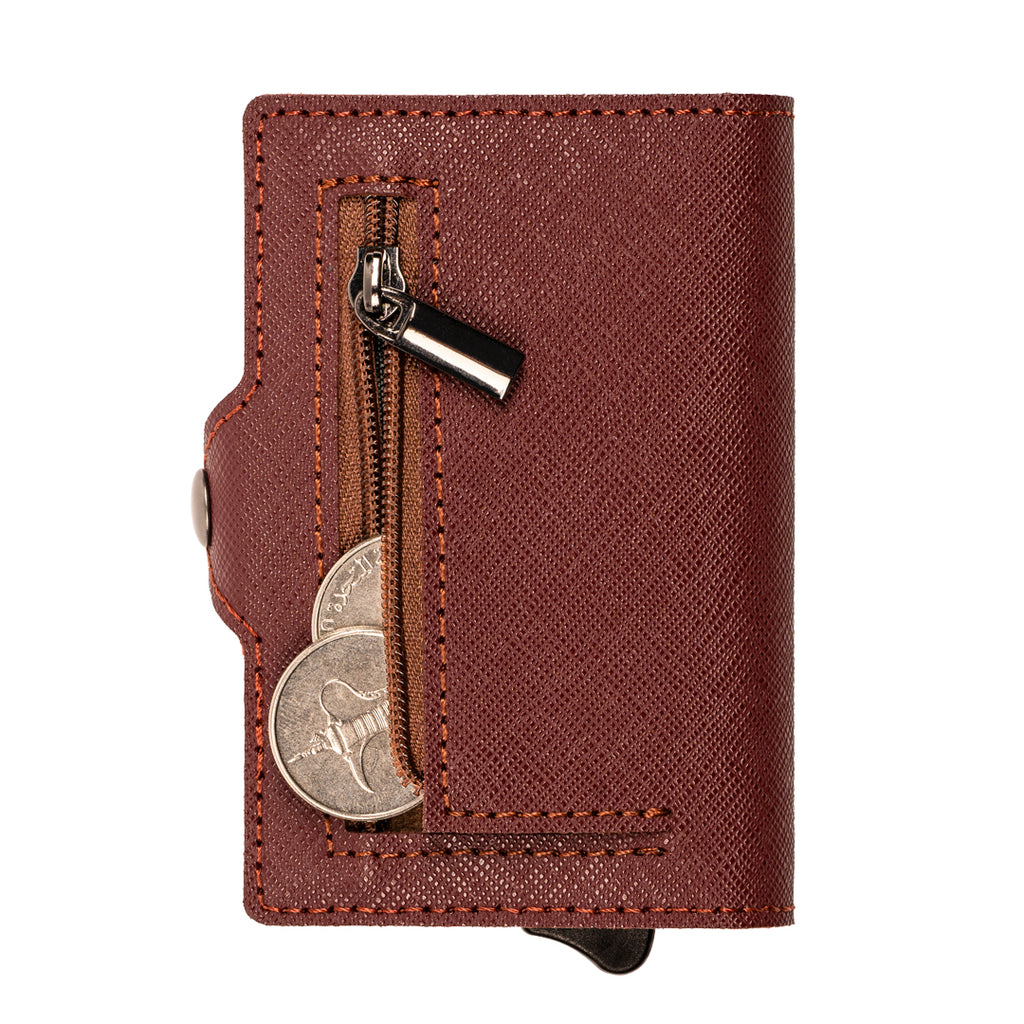 TWIST Terrano RFID Wallet – Premium Saffiano Leather Card Holder
