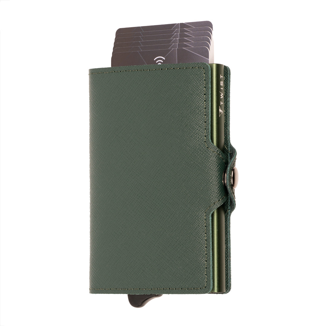 TWIST Terrano RFID Wallet – Premium Saffiano Leather Card Holder