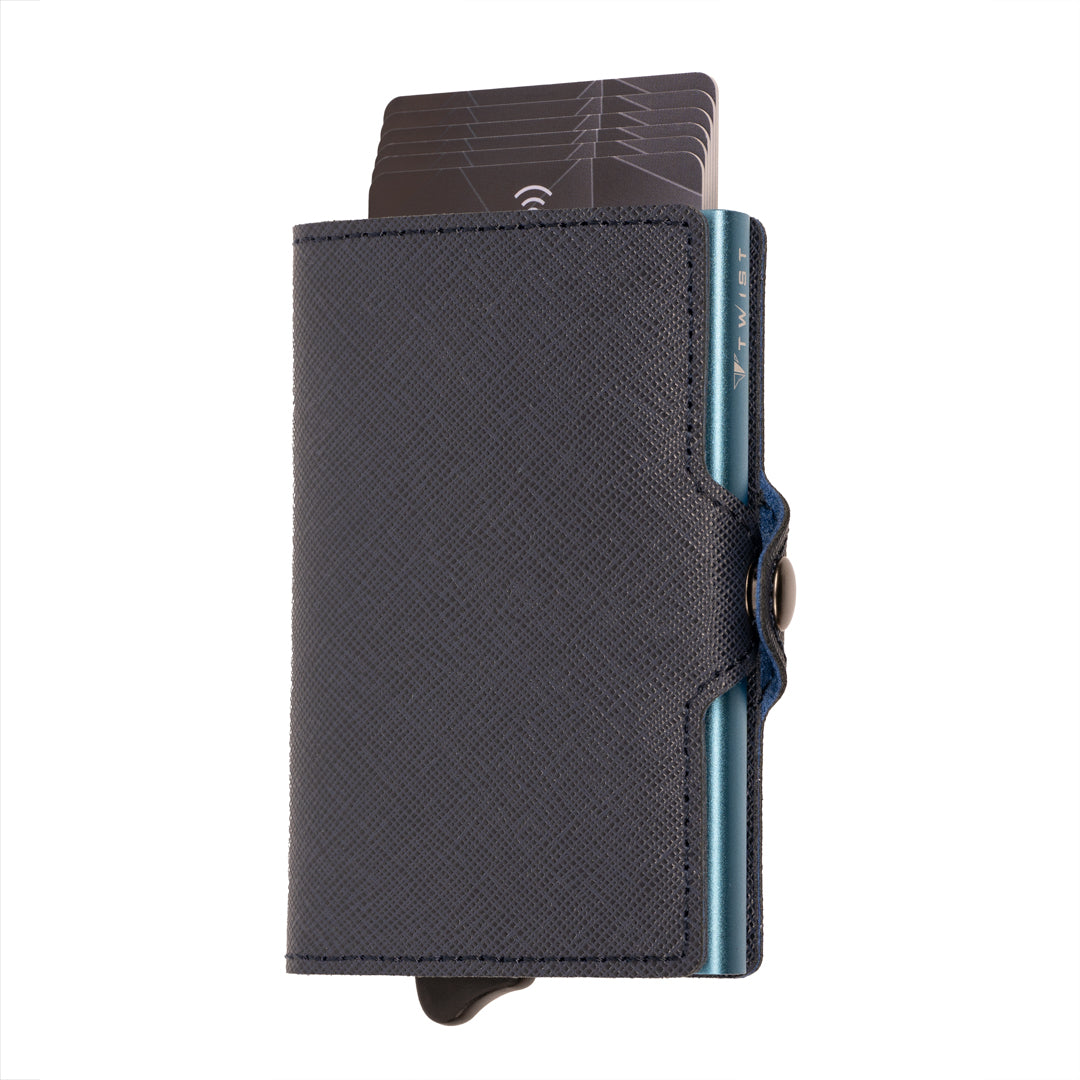 TWIST Terrano RFID Wallet – Premium Saffiano Leather Card Holder