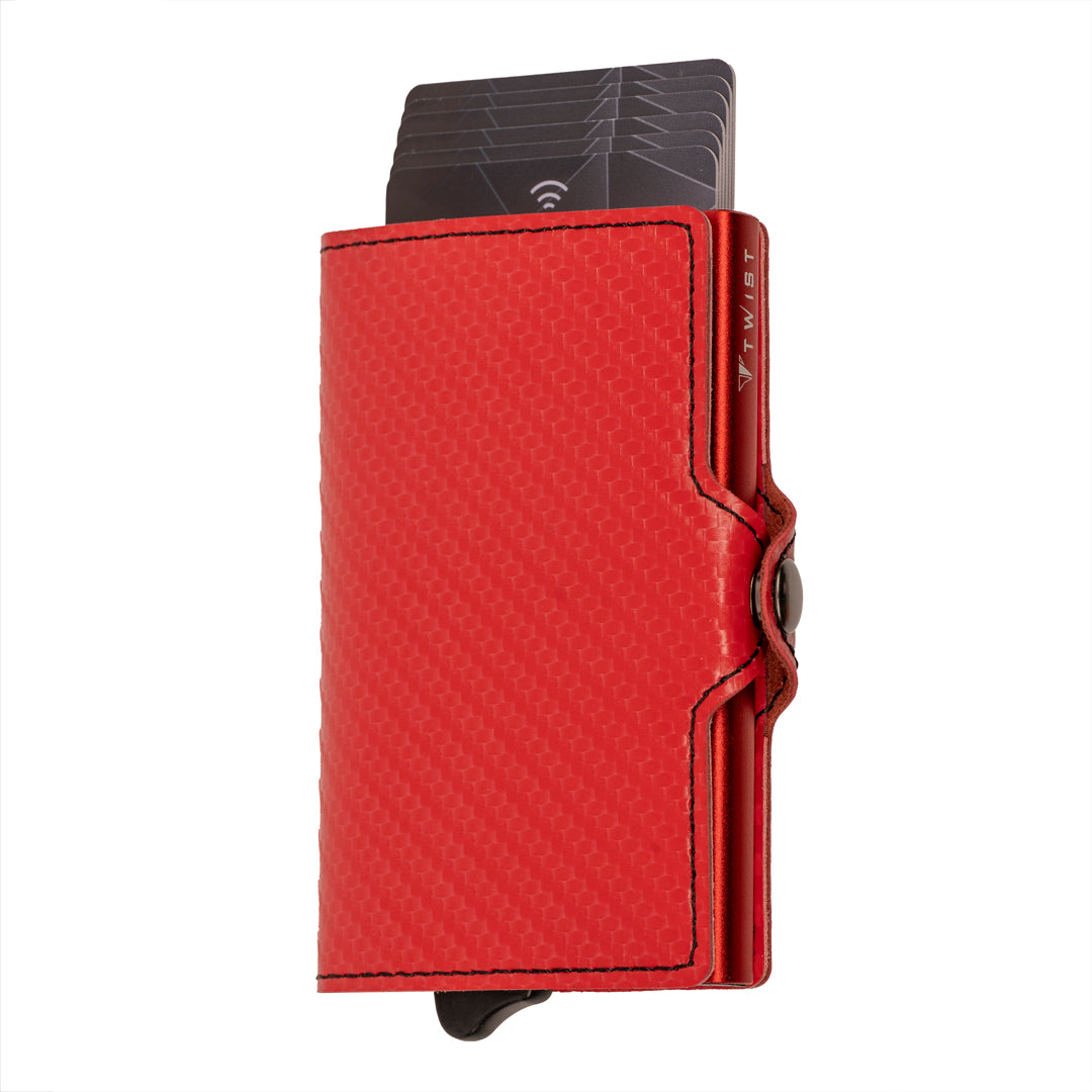 TWIST Fiberflex Solo RFID Wallet – Carbon Fiber with Coin Pocket