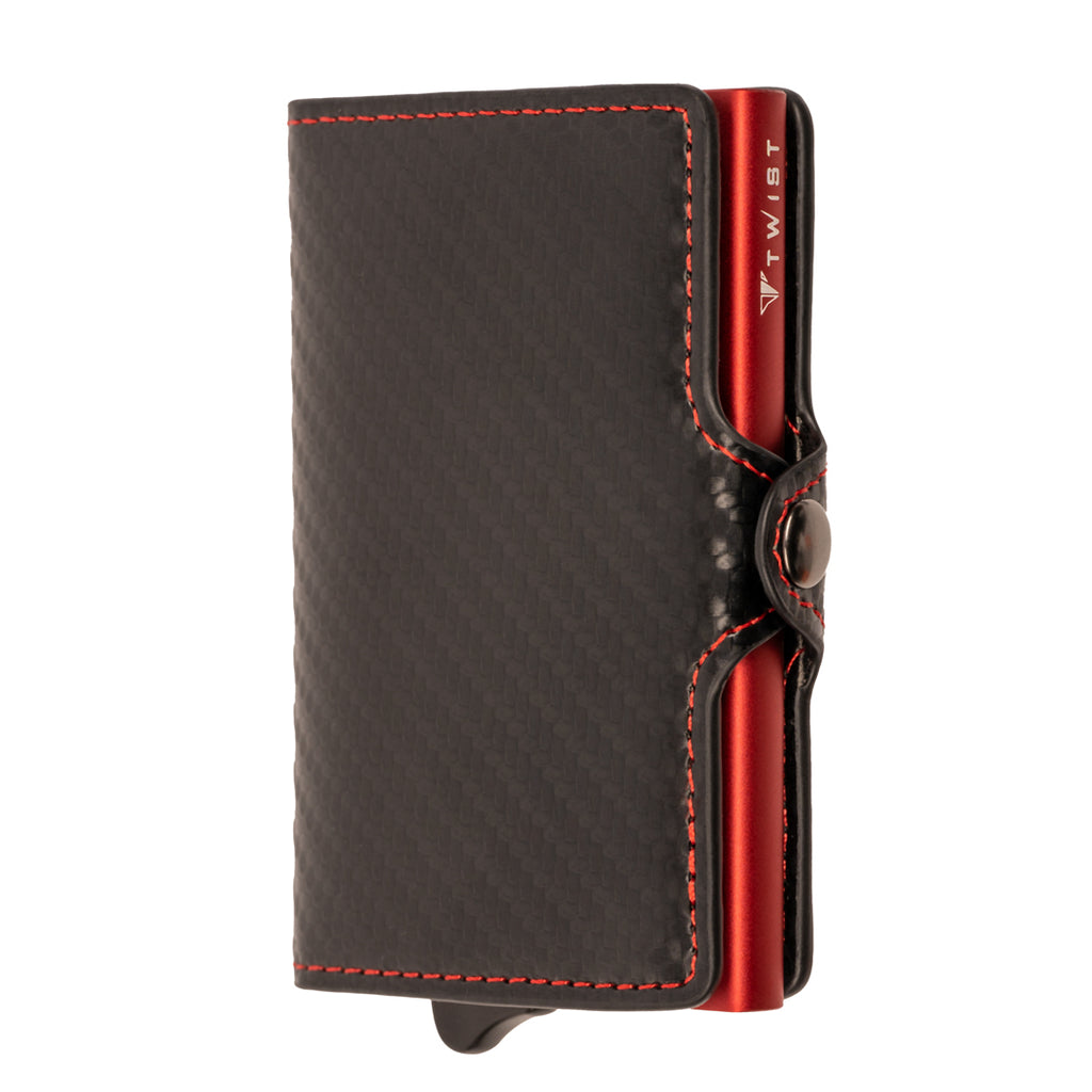 TWIST Fiberflex Solo RFID Wallet – Carbon Fiber with Coin Pocket